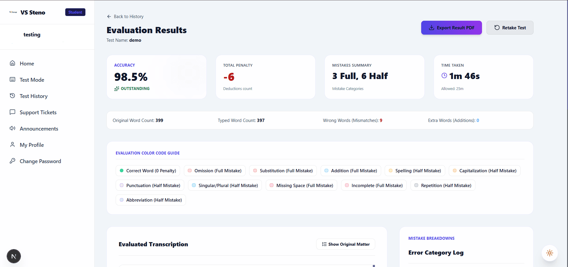 Result Evaluation Preview